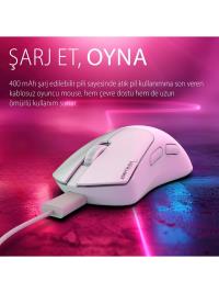 INCA IMG-329MX Oyuncu Mouse 12000 Dpı | Rgb, Laser Sensör, 6d Tuş, Kablosuz Kablolu, Type-C Şarj